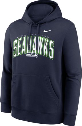 Nike Seattle Seahawks Club Nike Mens NFL Pullover Hoodie in Blue | NKDK41S78-L3P