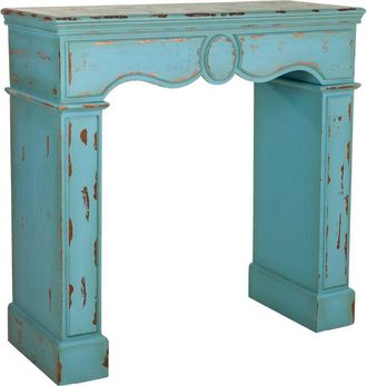 Wanderlust Deco Wanderlust Deco - Marco De Chimenea De Madera Azul 100x40x100