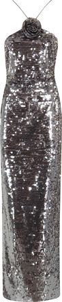 Magda Butrym Grey Sequin Long Dress