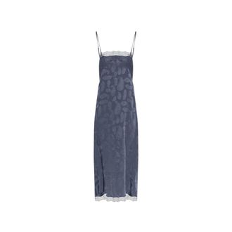 Zadig&Voltaire Midi Dresses, female, Blue, Size: M Ridar Silk Dress