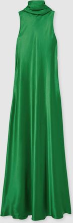 Reiss Womens Green Satin Cape Maxi Dress, Size: 4