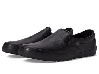 Shoes For Crews Merlin Slip-On Shoes Black : Mens 10.5 - Womens 12 Medium, Leather