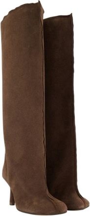 Maison Margiela Womens Boots - Mm6 Maison Margiela Leather Brown Calfskin Shoes