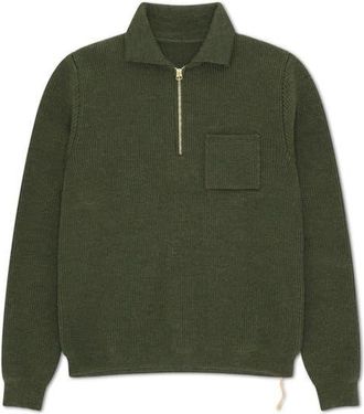 Fortela Dumbo Zippered Sweater in Green at Nordstrom, Size Large Eu