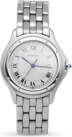 Cartier Pre-owned Cartier Panthere Cougar Quartz White Dial Unisex Watch 120000R