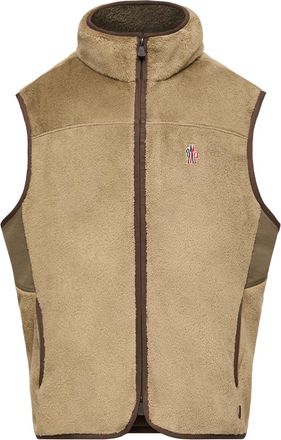 Moncler Moncler Polartec Vest, Men, Brown, Size: Xxl