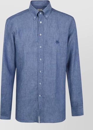 Etro long sleeve shirt button down collar