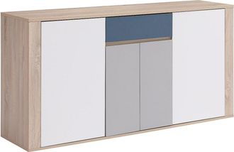 Vente-Unique Aparador con 4 puertas y 1 caj&oacute;n - Multicolor - FILUTIA