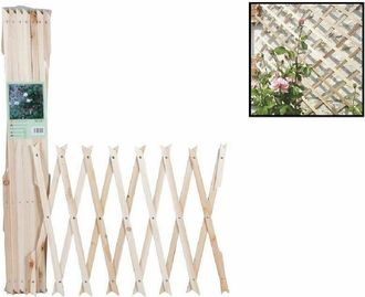 Trade Shop Trade Shop - Cerca De Plantas De Escalada Extensible En Trellis De Madera 100x200 Cm 206429