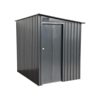 Sweeek Cobertizo de jard&iacute;n de acero galvanizado de 2,91m&sup2; con puerta