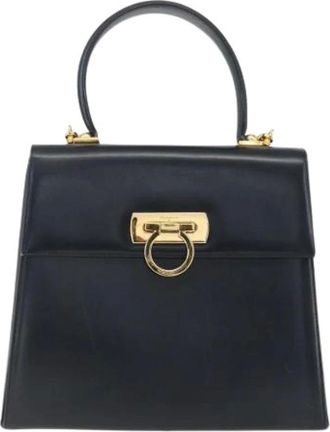Ferragamo Pre-owned Handbags, female, Blue, Size: ONE SIZE Pre-owned Handbag
