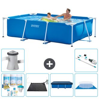 Intex Piscina Con Estructura Rectangular - 260x160x65 Cm - 7-piezas S21112