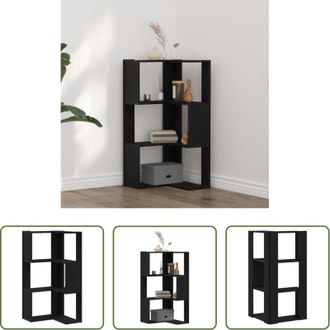 vidaXL vidaXL Scaffali - Libreria Rovere Nero 50 x 50 x102 cm