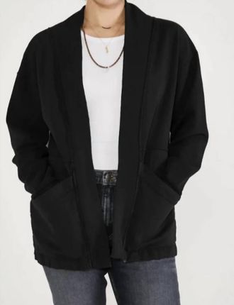 &Eacute;tica Mattia Mixed Media Jacket In Black Beauty