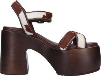 Casadei Sandalen Bruin - Dames - Sandalen met hakken - Bruin - 37 EU - Schoenen