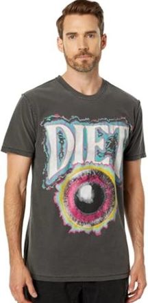 Diet Starts Monday Eyeball T-Shirt Mens Vintage Black Graphic Print FROG276