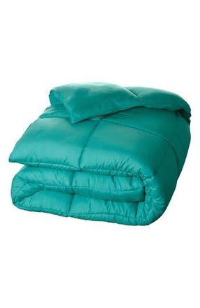 Superior Reversible Down Alternative Comforter in Turquoise at Nordstrom Rack, Size Twin/twin Xl