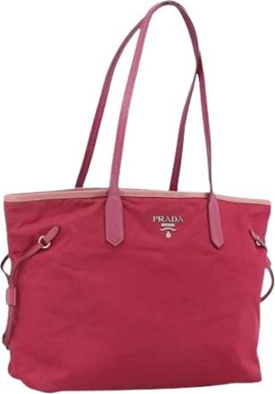 Prada Pre-owned Tote Bags, female, Pink, Size: ONE SIZE Pre-owned Vintage Tote Bag