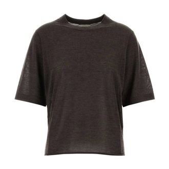 Loulou Studio Cashmere Knitwear, female, Brown, Size: L Nala T-shirt