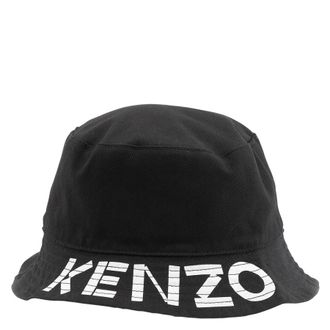 Kenzo Bucket Hat With Embroidered Logo, Size Medium
