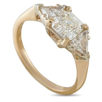 Luxury Bazaar 14K Yellow Gold 1.16ct Diamond Ring MF34-070126