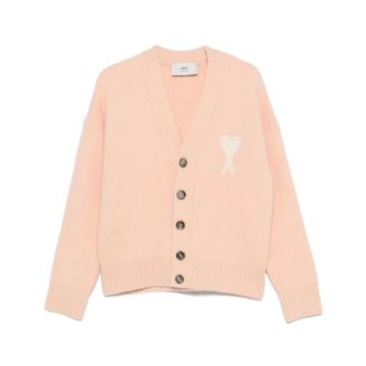 Ami Cardigans, female, Beige, XL, De Coeur Cardigan