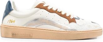 Dsquared2 White Distressed Sneakers