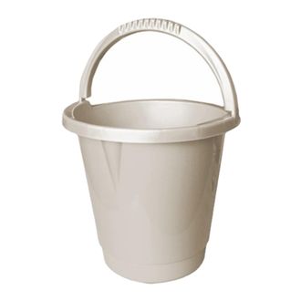 TJ Hughes Plastic Bucket 10L- 2 Colours - Taupe - TJ Hughes