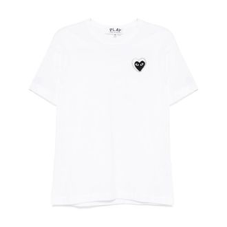 Comme Des Gar&ccedil;ons T-Shirts, female, White, Size: XS Black T-shirts and Polos
