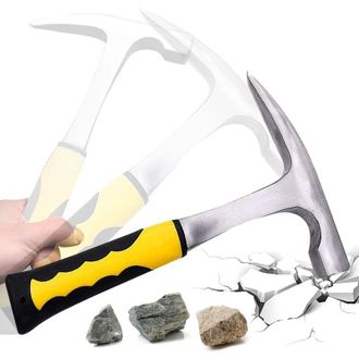 OEM Martillo Para Ladrillos, Martillo De Doble Cabeza Y Boca Plana, Martillo Geol&oacute;gico Con Empu&ntilde;adura De Goma C&oacute;moda, Adecuado Para Estudios Geol&oacute;gicos, C