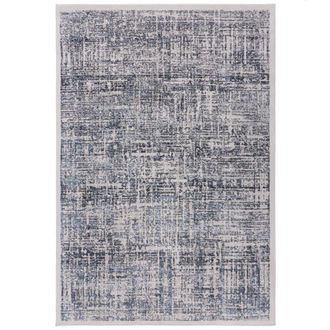 Novatrend Alfombra de sal&oacute;n moderna azul 160x230 cm