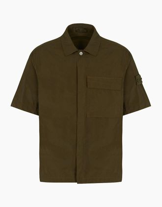 Stone Island Mens GHOST 1200019 SS SHIRT - Green - Size: 40/Regular