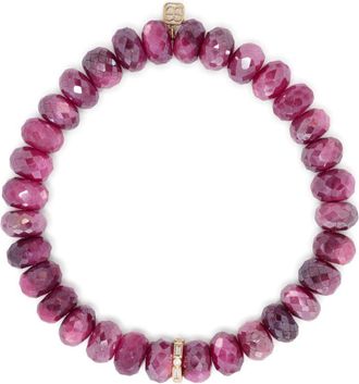 Sydney Evan 14K Yellow Gold Baguette Diamond And Moonstone Bracelet - Womens - 14kt Gold/Diamond/Moon Stone