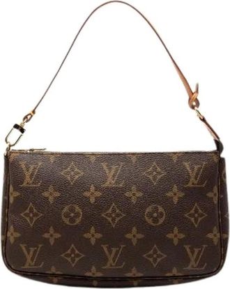 Louis Vuitton Pre-owned Shoulder Bags, female, Brown, Size: ONE SIZE Pre-owned Pochette Accessoires Handbag
