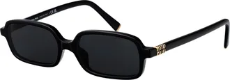 Miu Miu 0MU Black Acetate Sunglasses - Black
