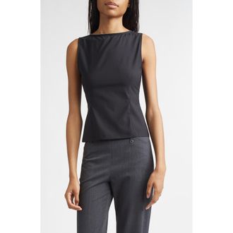 Paloma Wool Fase Stretch Suiting Top in Black at Nordstrom, Size X-Large
