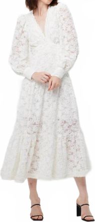 Elliatt Richter Lace Midi Dress In White