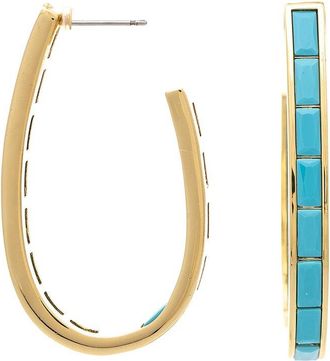Rivka Friedman 18K Plated Hoop Earrings
