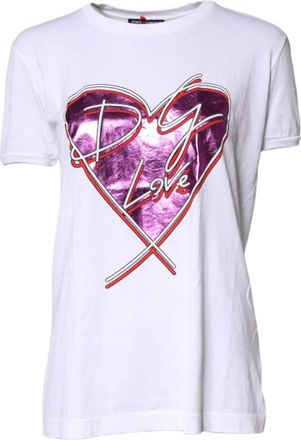 Dolce & Gabbana Dames, Tops, Wit, Maat: 3XS Katoen