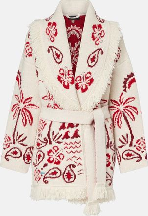 Alanui Cardigan Glimpse Of Eden in lana, cashmere e cotone