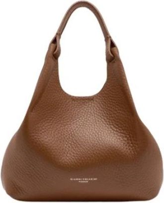 Gianni Chiarini Dua Bag - Dames - Handtassen - Bruin - ONE Size - Leer - Tassen