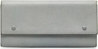 Celine Pre-owned Wallets, female, Gray, Size: ONE SIZE Pre-owned Vintage Leather Wallet