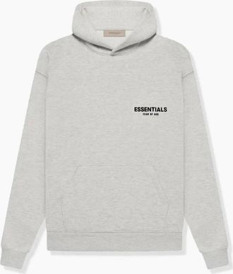 Fear of God Womens Fear of God Essentials Hoodie Light Oatmeal - Grey - Size: 18/16