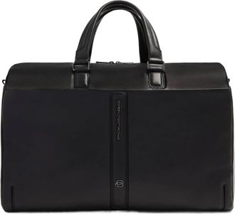 Piquadro Rectangular Leather Travel Duffle Bag