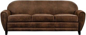 Rendez-Vous D&eacute;co Sof&aacute; Club De 3 Plazas, Marr&oacute;n Antiguo