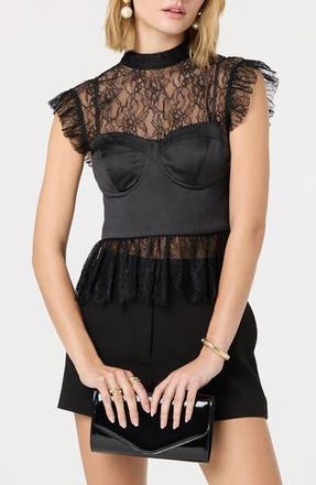 ASTR the Label Katarina Corset Top in Black at Nordstrom Rack, Size Medium