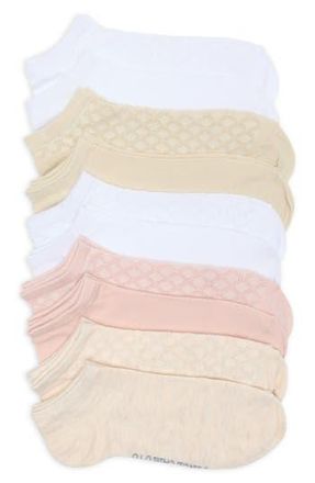 Vince Camuto 10-Pack Assorted Pointelle Ankle Socks in Ivory at Nordstrom Rack, Size 9/11