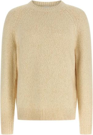 Isabel Marant Hanori Sweater - Heren - Ronde hals truien - Beige - XL - Katoen - Truien & Vesten