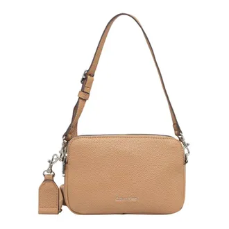 Calvin Klein Shoulder Bags, female, Pink, Size: ONE SIZE Webbing 2x Strap Camera Bag
