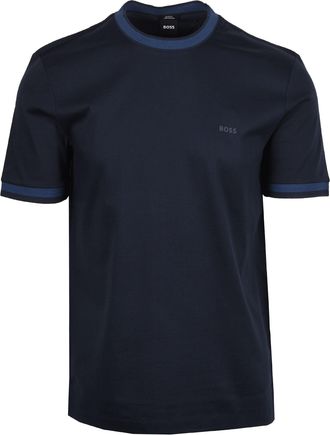 HUGO BOSS Mens Tessler T-Shirt Dark Blue - Navy - Size Large